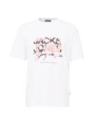 JACK & JONES Bluser & t-shirts 'ARUBA'  grafit / lyserød / rosé / hvid