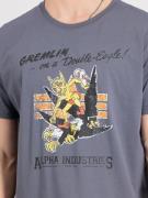 ALPHA INDUSTRIES Bluser & t-shirts 'Gremlin'  gul / grå / sort
