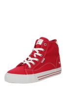 MUSTANG Sneaker high  rød / hvid
