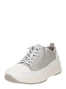 MUSTANG Sneaker low  sort / sølv / hvid