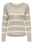 ONLY Pullover 'Geena'  greige / hvid