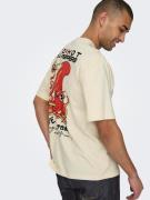 Only & Sons Bluser & t-shirts 'RHCP'  gul / rød / sort / uldhvid