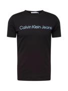 Calvin Klein Jeans Bluser & t-shirts  lyseblå / sort