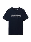 TOM TAILOR Bluser & t-shirts  natblå / hvid