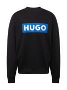 HUGO Sweatshirt 'Niero'  azur / sort / hvid