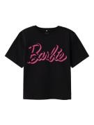 NAME IT Bluser & t-shirts 'Dalina Barbie'  pink / sort