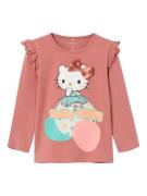 NAME IT Bluser & t-shirts 'Hello Kitty'  turkis / pink / sort / hvid