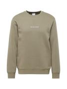 SELECTED HOMME Sweatshirt 'SLHHANKIE'  grøn / offwhite