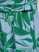 MANGO Bukser med lægfolder 'Twist'  lyseblå / grøn