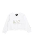 EA7 Emporio Armani Sweatshirt 'FELPA'  sennep / hvid