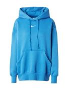 Nike Sportswear Sweatshirt 'Phoenix Fleece'  neonblå / hvid