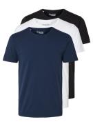 SELECTED HOMME Bluser & t-shirts 'SLHRoland'  navy / sort / hvid