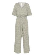 Part Two Jumpsuit 'Adrienne'  oliven / hvid