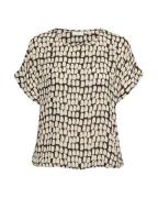 Kaffe Bluse 'Lokia'  beige / sort