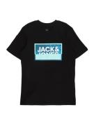 Jack & Jones Junior Shirts 'JCOLOGAN'  blå / turkis / sort / hvid
