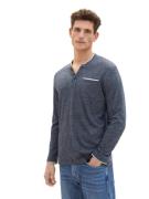 TOM TAILOR Bluser & t-shirts  blå-meleret / hvid