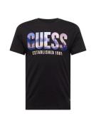 GUESS Bluser & t-shirts 'CITY OF PALMS'  lilla / abrikos / sort