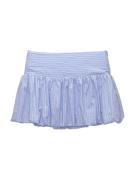 Pull&Bear Nederdel  natblå / lyseblå / hvid