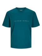 JACK & JONES Bluser & t-shirts 'JJEstar'  mørkegrøn / hvid