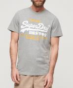 Superdry Bluser & t-shirts 'Duo'  grå / orange / sort / hvid