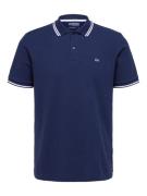 SELECTED HOMME Bluser & t-shirts 'SLHDante'  navy / hvid