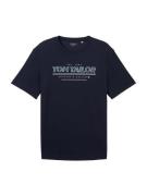 TOM TAILOR Bluser & t-shirts  mørkeblå / mint / hvid