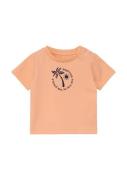 s.Oliver Bluser & t-shirts  lyseorange / sort