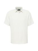 JACK & JONES Skjorte 'JOSHUA'  greige / hvid