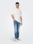 Only & Sons Bluser & t-shirts 'MILO'  fersken / hvid