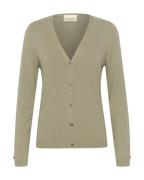 Cream Cardigan 'Dela'  oliven