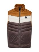 JACK & JONES Vest 'JJESPRINT'  choko / sepia / hvid