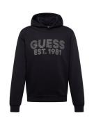 GUESS Sweatshirt 'BEAU'  lysegrå / sort