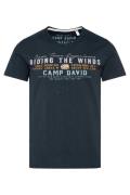 CAMP DAVID Bluser & t-shirts  navy / himmelblå / curry / lysegrå