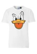 LOGOSHIRT Bluser & t-shirts 'Donald Duck'  hvid