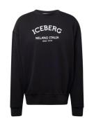 ICEBERG Sweatshirt  sort / hvid