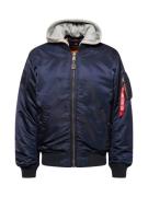 ALPHA INDUSTRIES Overgangsjakke 'MA-1 ZH'  navy / grå-meleret / rød / ...