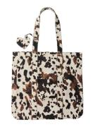 Bershka Shopper  ecru / brun / sort