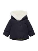 MANGO KIDS Vinterjakke 'Vichy'  marin / hvid