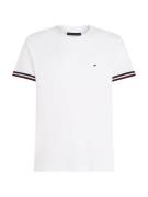 TOMMY HILFIGER Bluser & t-shirts 'Global Stripe'  mørkerød / sort / hv...