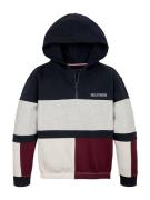 TOMMY HILFIGER Sweatshirt  natblå / grå-meleret / carminrød / hvid