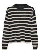 VERO MODA Pullover 'SABA'  beige / sort