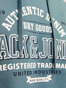 JACK & JONES Sweatshirt  marin / cyanblå / hvid