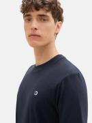 TOM TAILOR DENIM Bluser & t-shirts  navy / offwhite