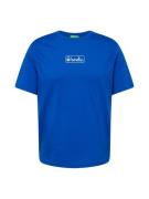 UNITED COLORS OF BENETTON Bluser & t-shirts  blå / hvid