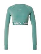 NIKE Funktionsbluse 'PRO'  grøn / hvid