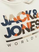 Jack & Jones Junior Sweatshirt 'JJLuke'  grå / orange / sort