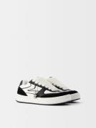 Bershka Sneaker low  sort / hvid