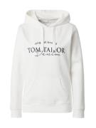 TOM TAILOR DENIM Sweatshirt  mørkeblå / offwhite