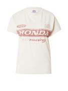 TOPSHOP Shirts 'License Honda'  ecru / oxid