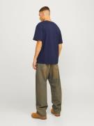 JACK & JONES Bluser & t-shirts 'JJOLIVE'  navy / orange